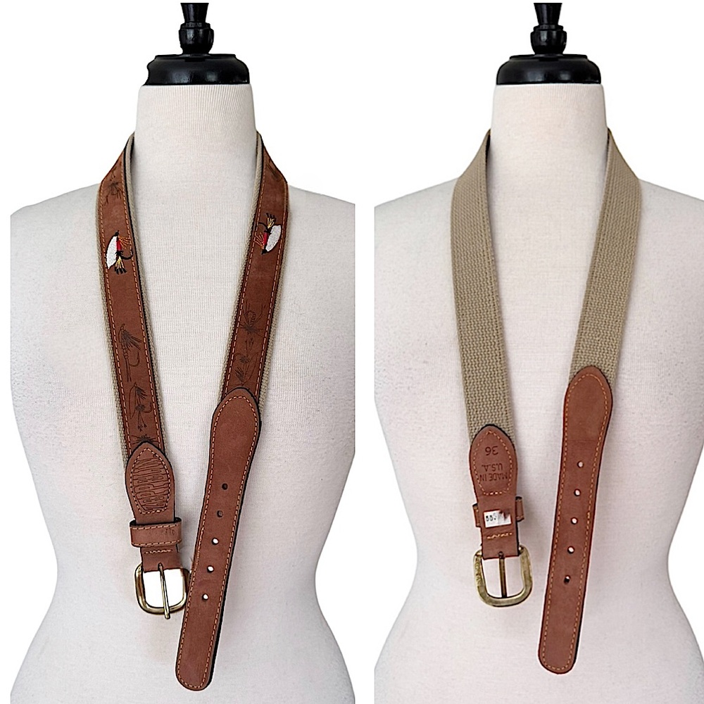 Brown Leather Men's Belt